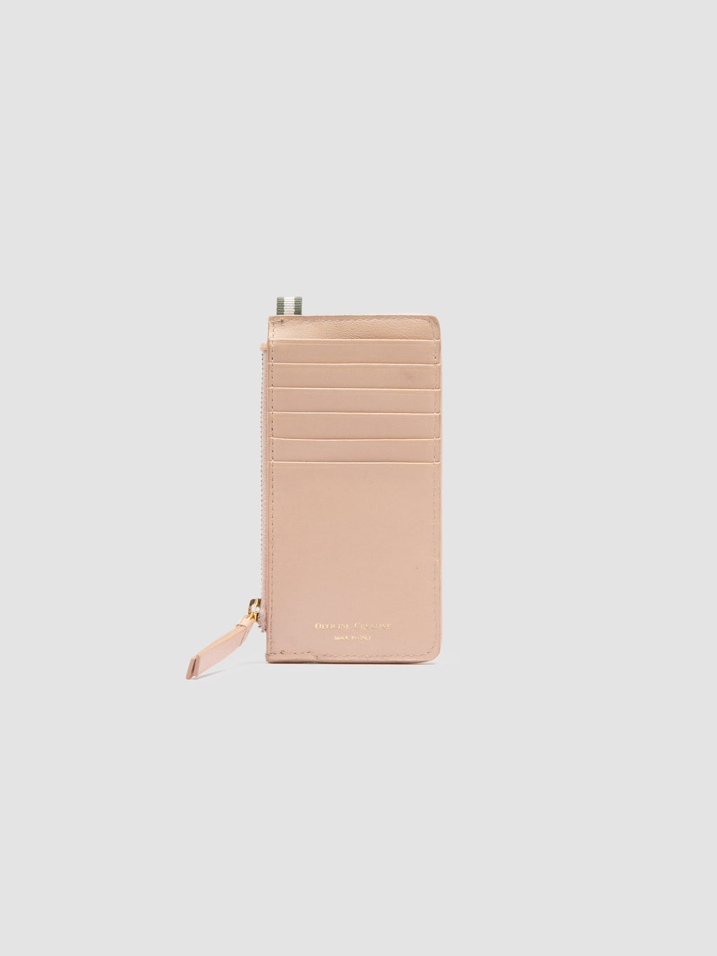 JULIET 103 - Rose Woven Leather card holder - image 2,side view