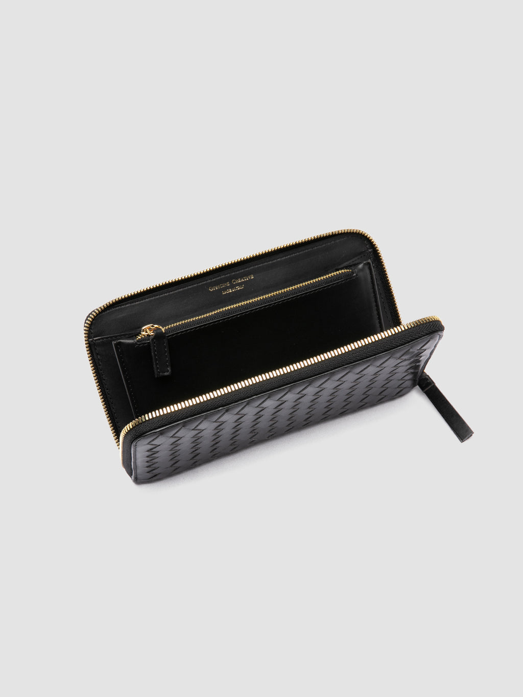 JULIET 201 - Schwarze Lederbrieftasche - image 5,side view