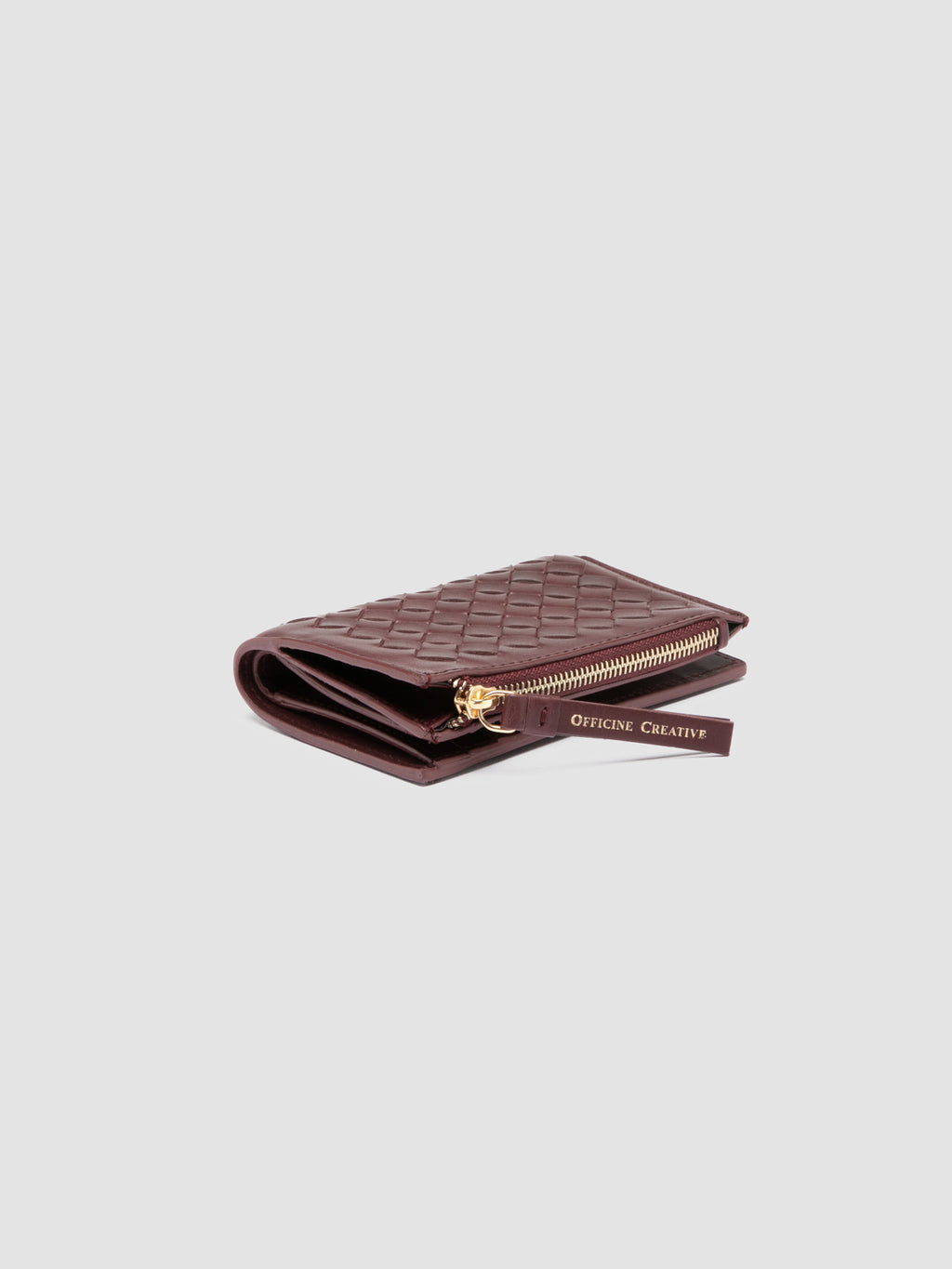 JULIET 204 - Burgundy Leather Wallet - image 3,side view