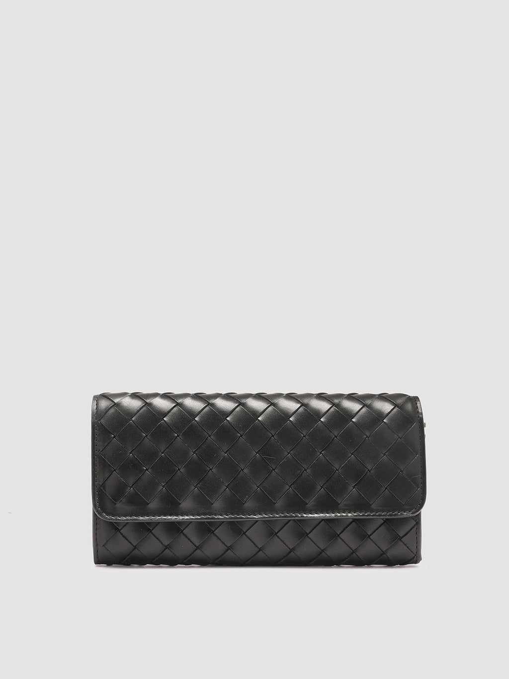 POCHE 109 - Black Leather wallet - image 1,side view