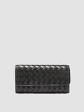 POCHE 109 - Black Leather wallet - thumb image 1,side view