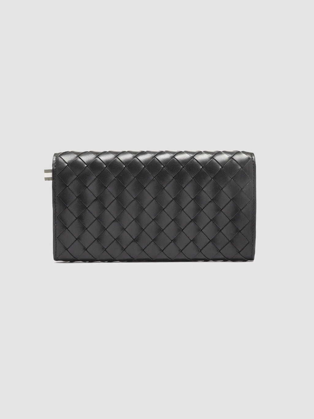 POCHE 109 - Black Leather wallet - image 3,side view