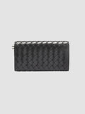 POCHE 109 - Black Leather wallet - thumb image 3,side view