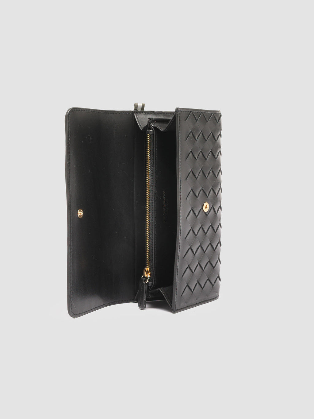 POCHE 109 - Black Leather wallet - image 5,side view