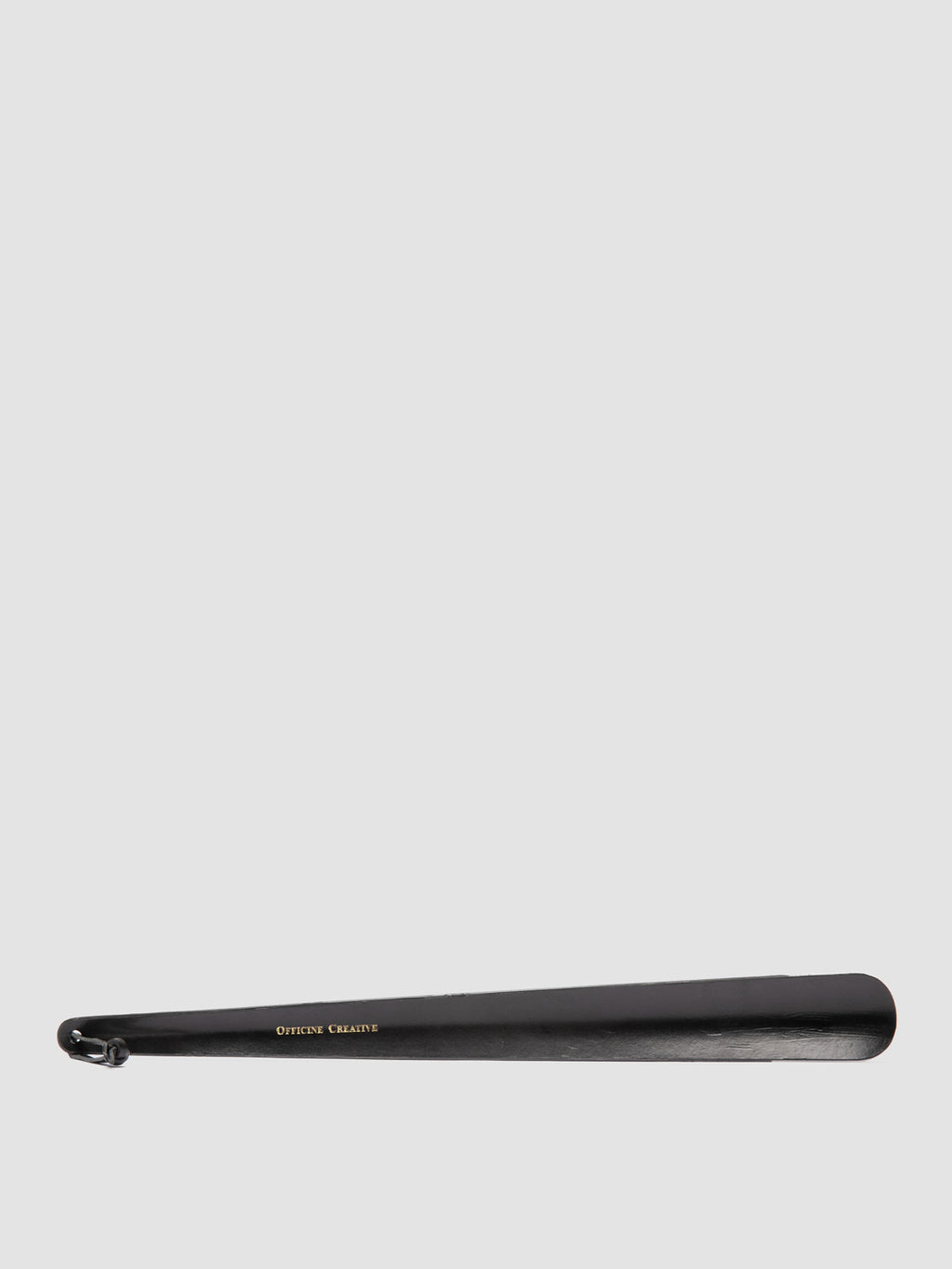 SHOEHORN - Black Leather Shoe Horn - image 1,side view