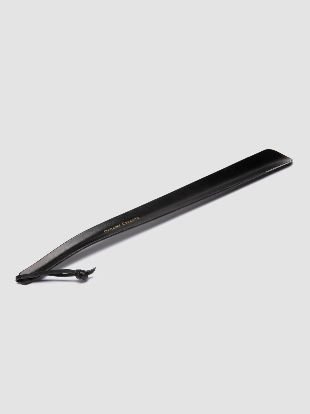 SHOEHORN - Black Leather Shoe Horn - image 5,side view