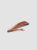 SMALL SHOEHORN - Brown Leather Shoe Horn - thumb image 5,side view