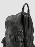 OC PACK 004 - Black Leather Backpack - thumb image 6,side view