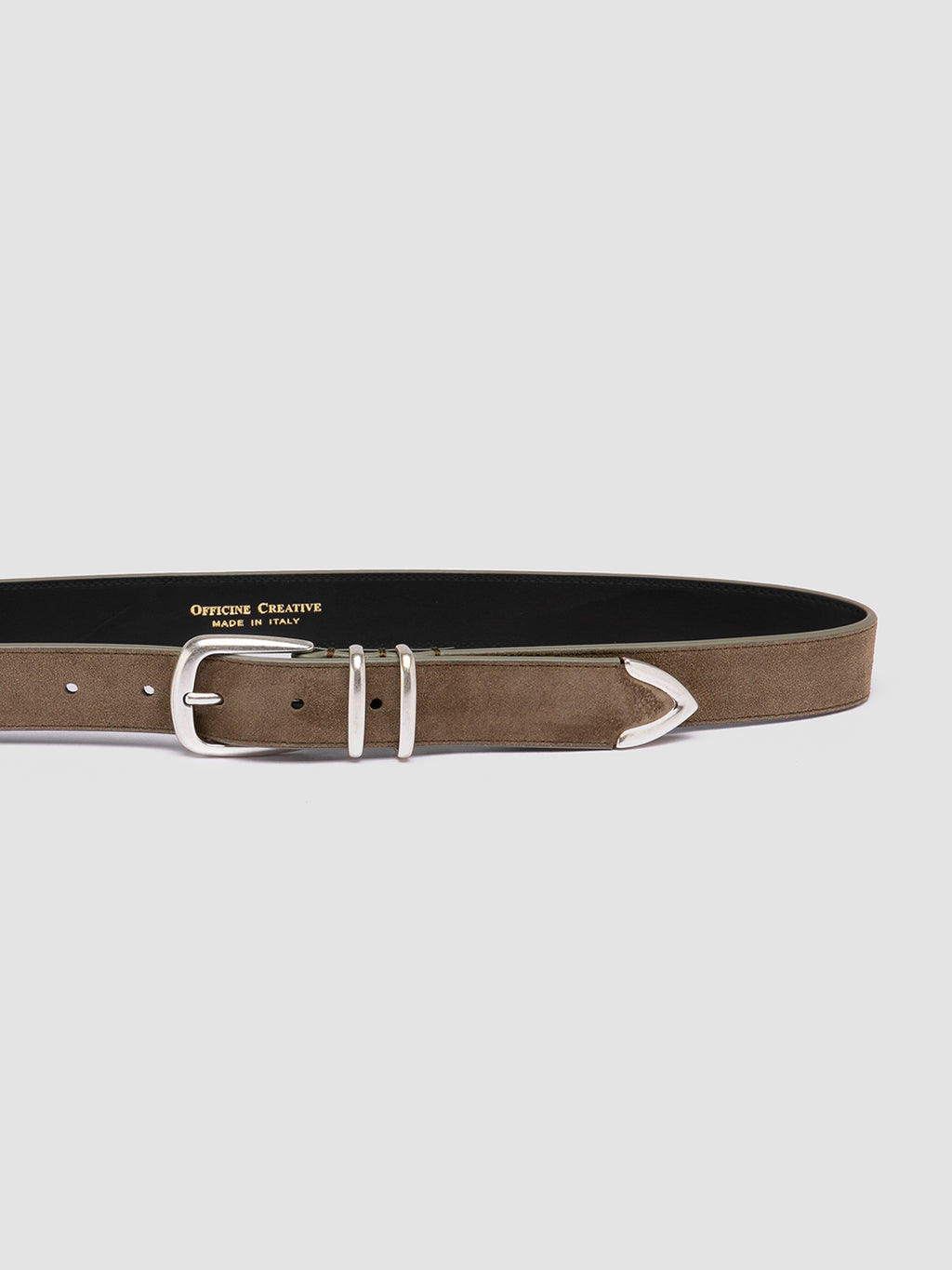 OC STRIP 074 - Taupe Suede Belt - image 4,side view