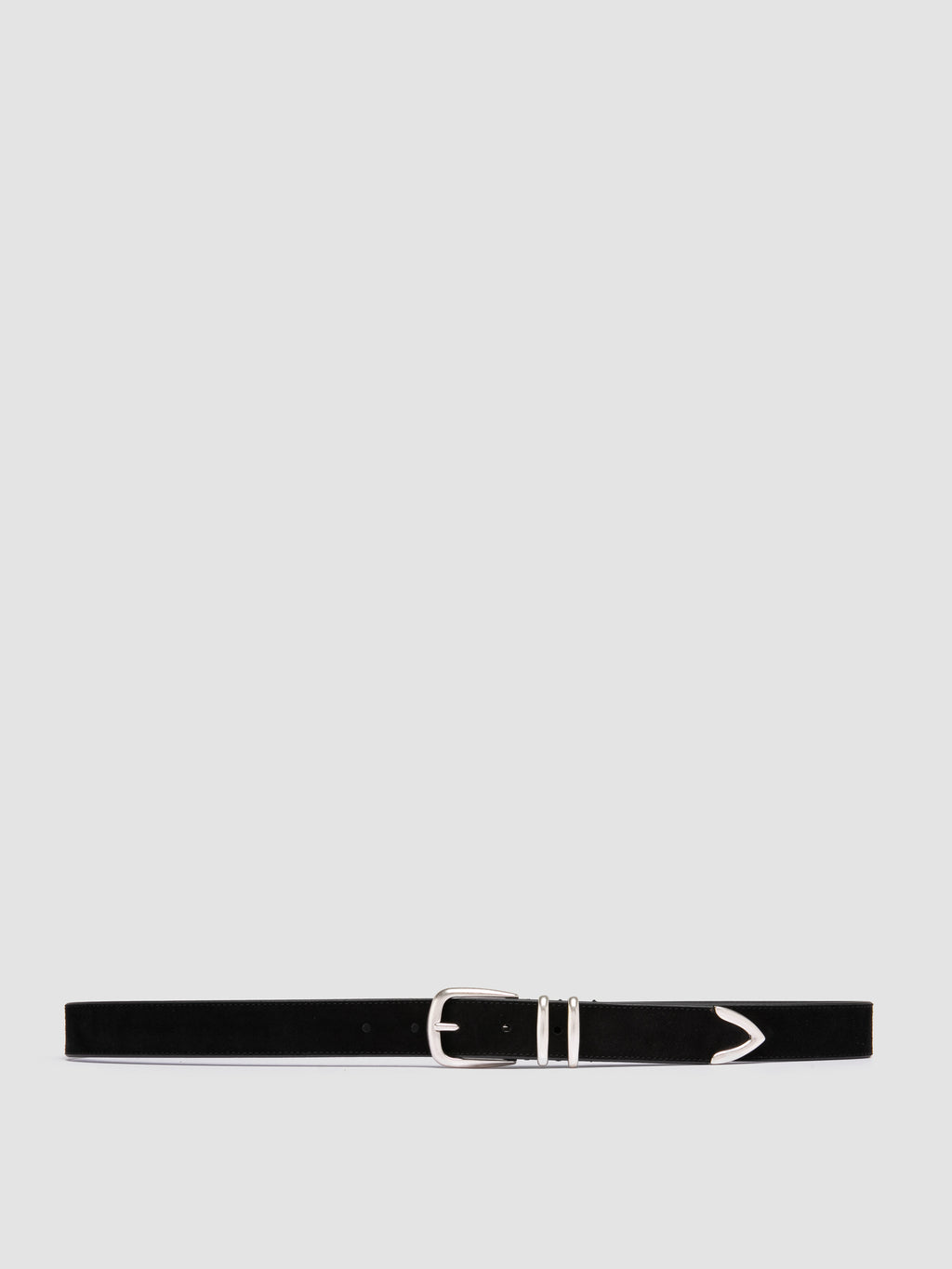 OC STRIP 074 - Black Suede Belt - image 1,side view