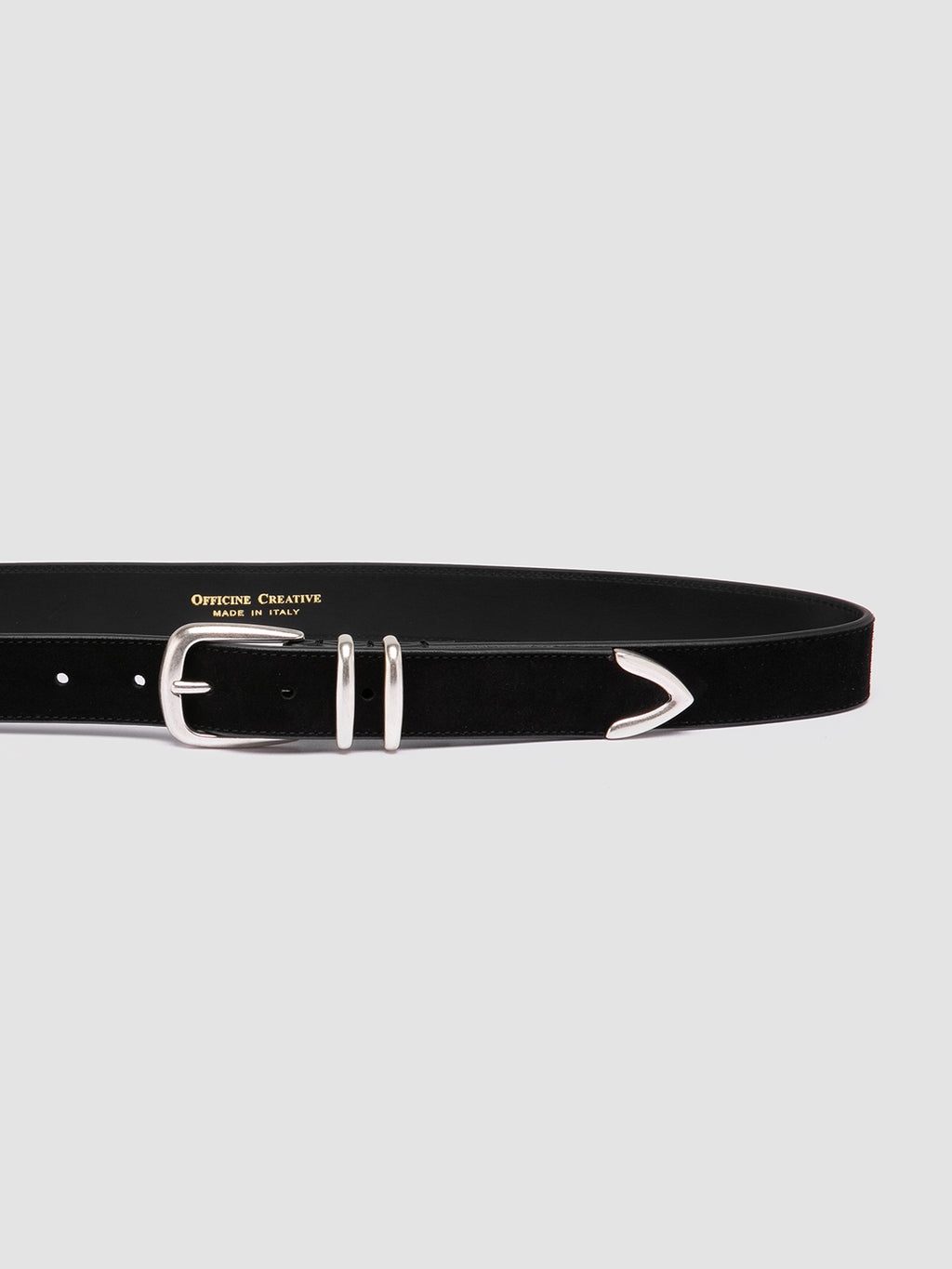 OC STRIP 074 - Black Suede Belt - image 4,side view