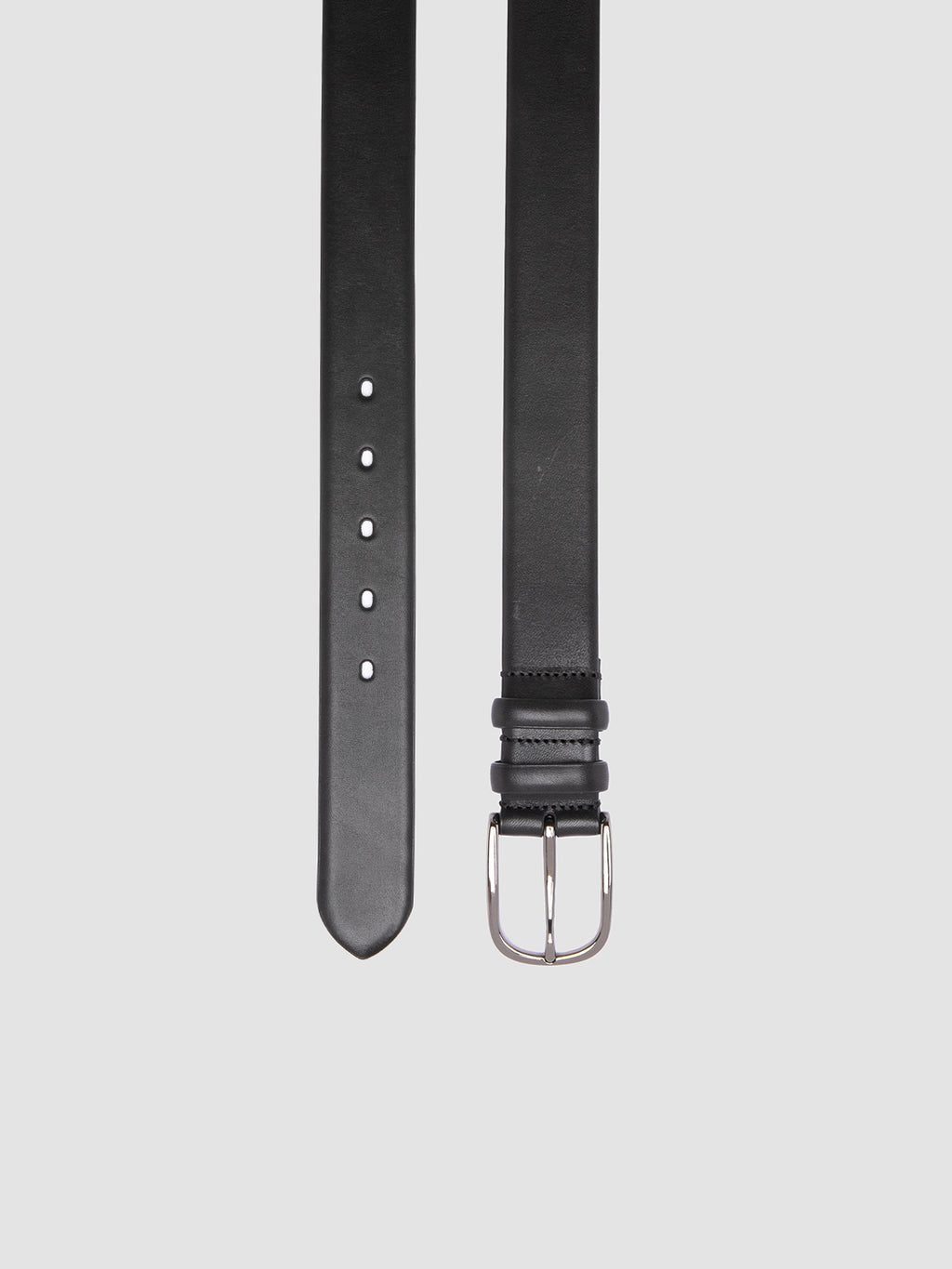 OC STRIP 079 - Black Leather Belt - image 2,side view
