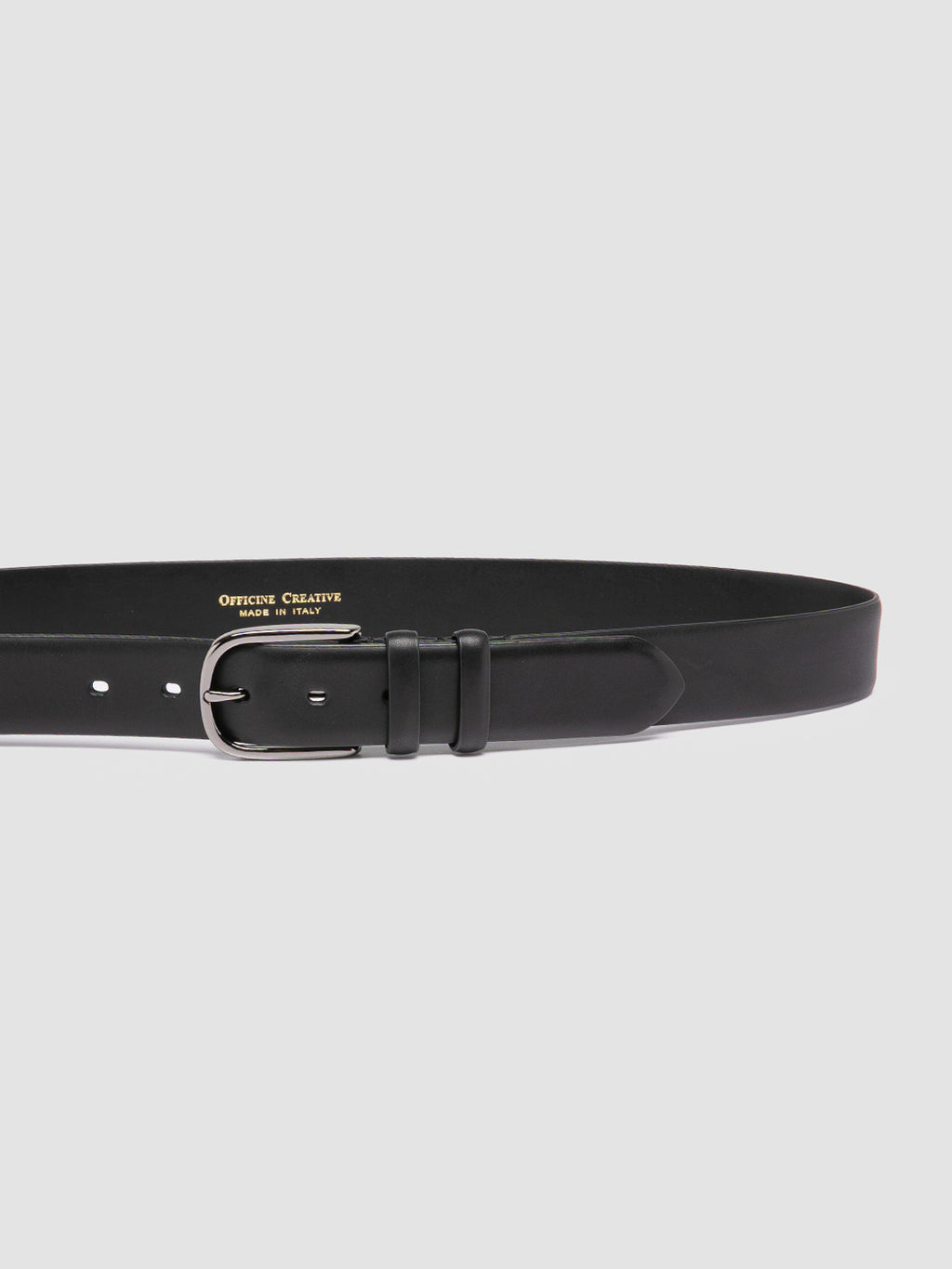 OC STRIP 079 - Black Leather Belt - image 4,side view