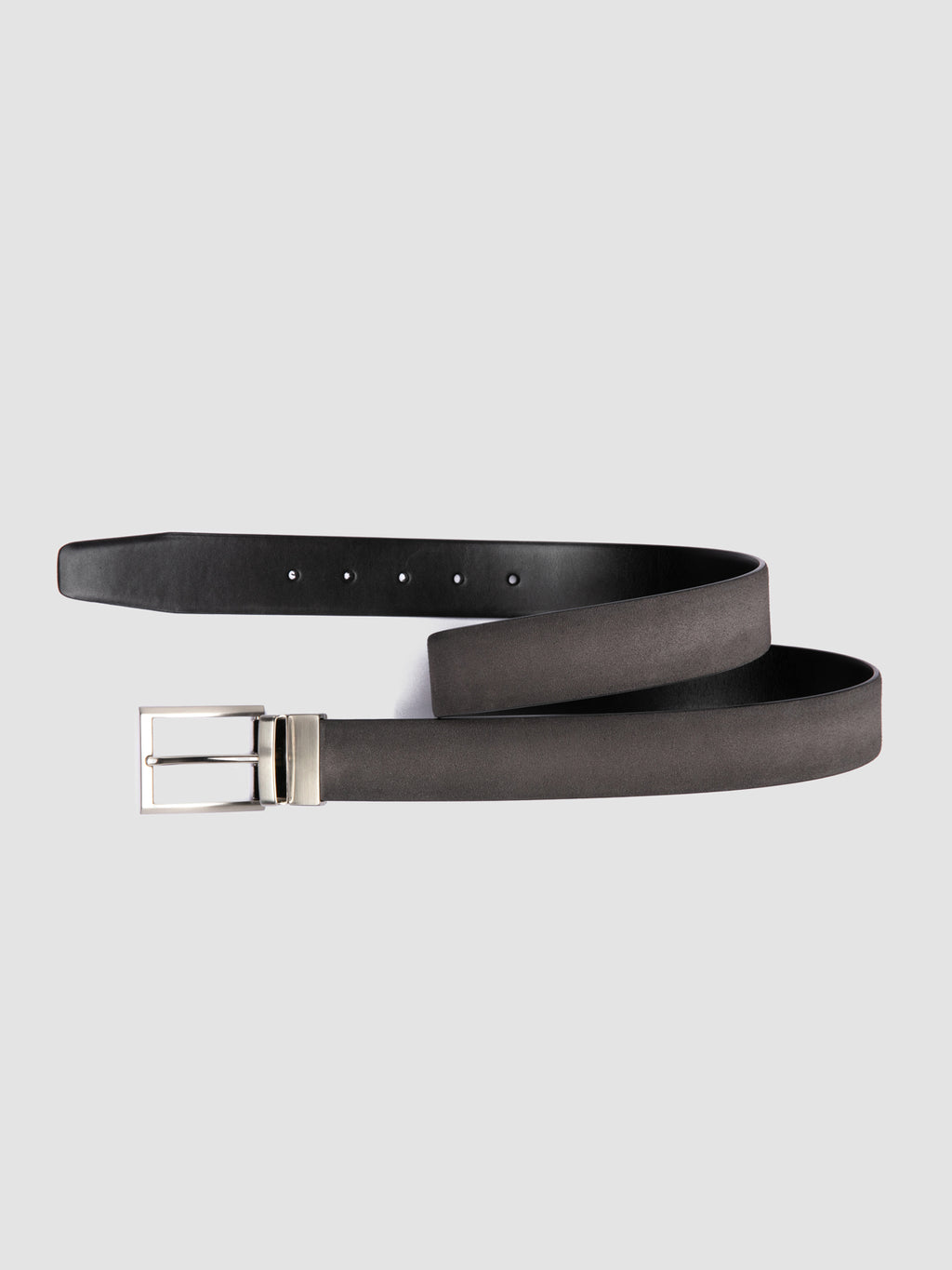 OC STRIP 104 - Black Leather Belt - image 4,side view