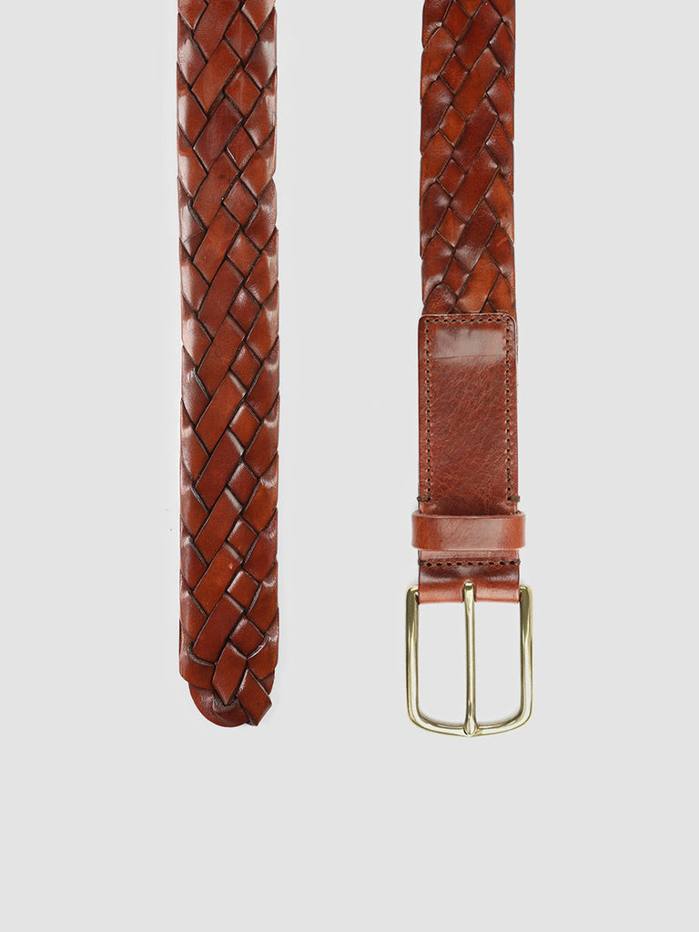 OC STRIP 21 - Tan Woven Leather Belt Officine Creative - 2