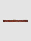 OC STRIP 21 - Tan Woven Leather Belt - thumb image 3,side view