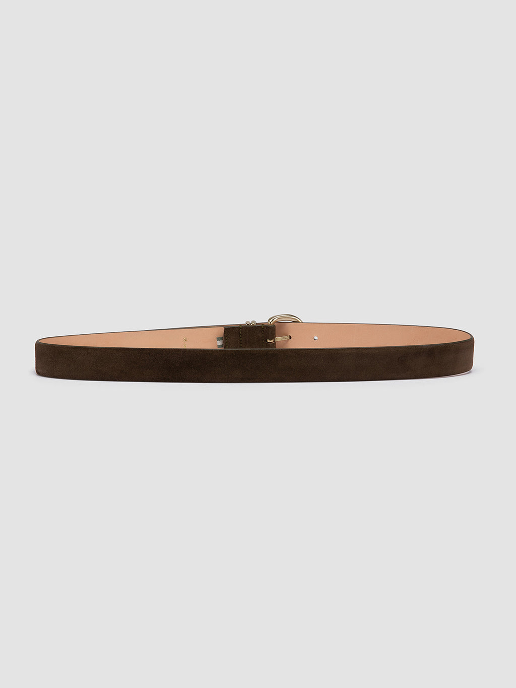 OC STRIP 33 - Taupe Suede belt - image 3,side view