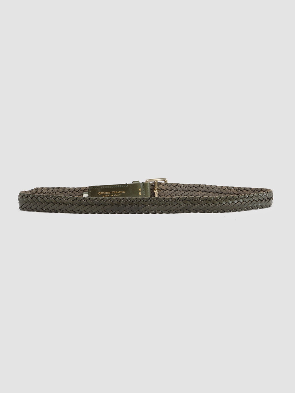 OC STRIP 054 - Green Leather Belt - image 3,side view