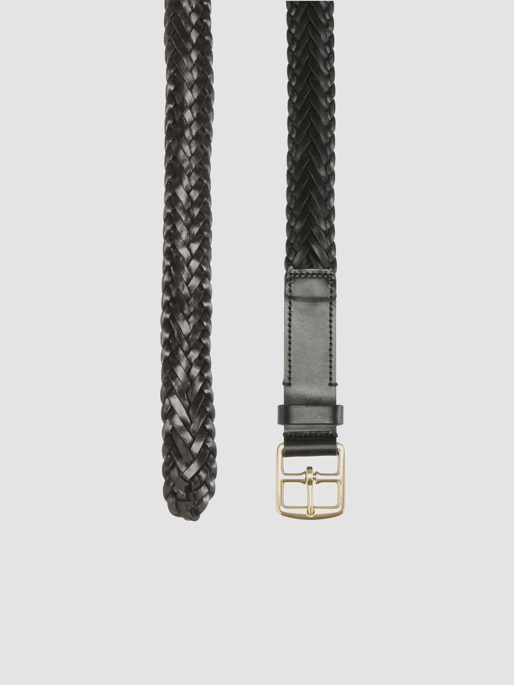 OC STRIP 054 - Black Leather Belt - image 2,side view
