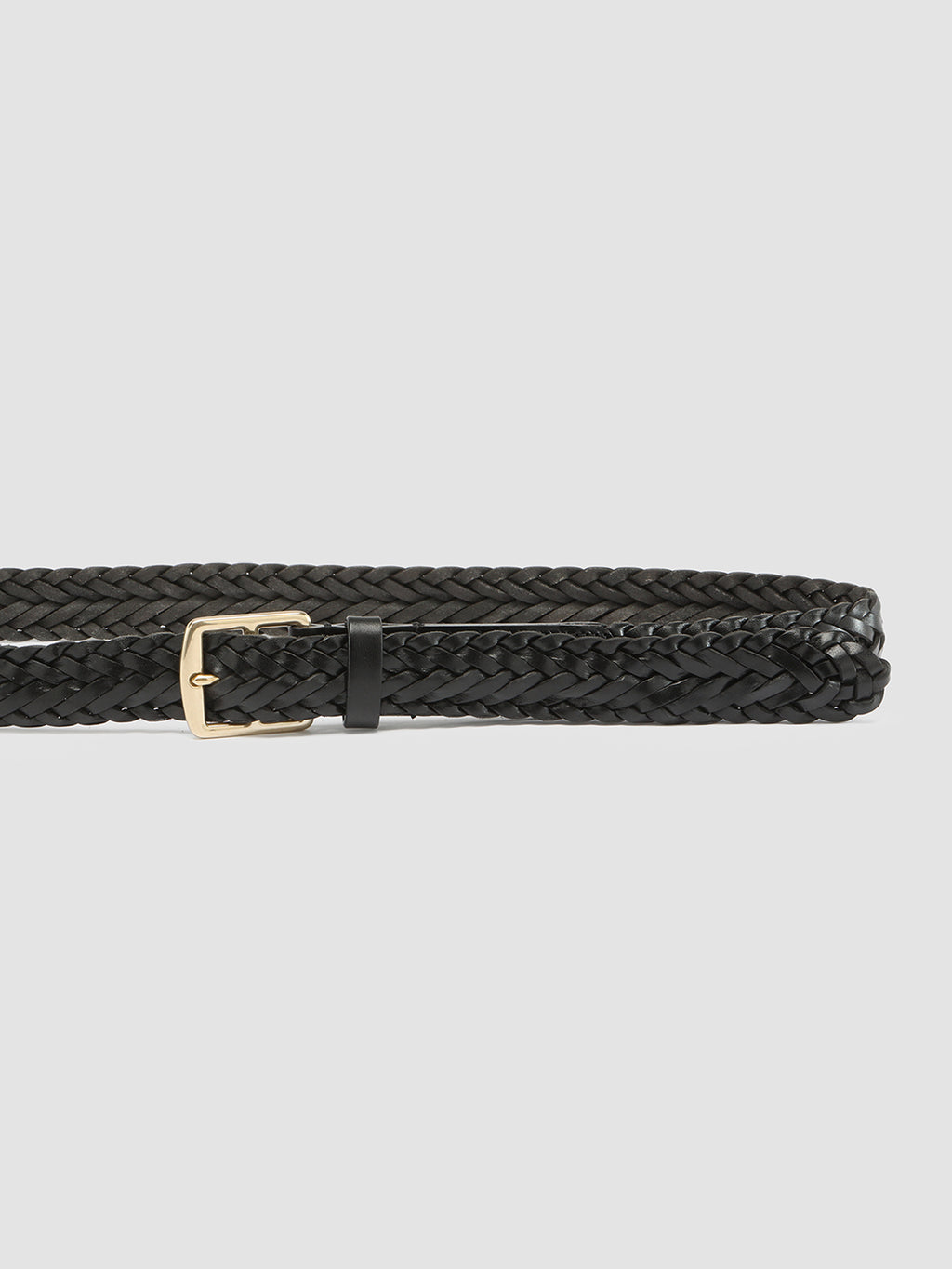 OC STRIP 054 - Black Leather Belt - image 4,side view