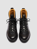 3164 07 - Grey Leather Lace Up Boots - thumb image 2,side view