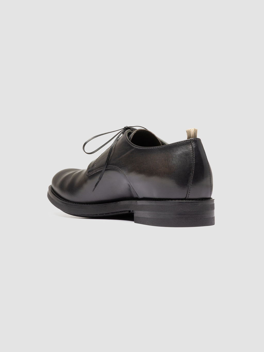 ACADEMIA 001 - Graue Derby-Schuhe aus Leder - image 4,side view