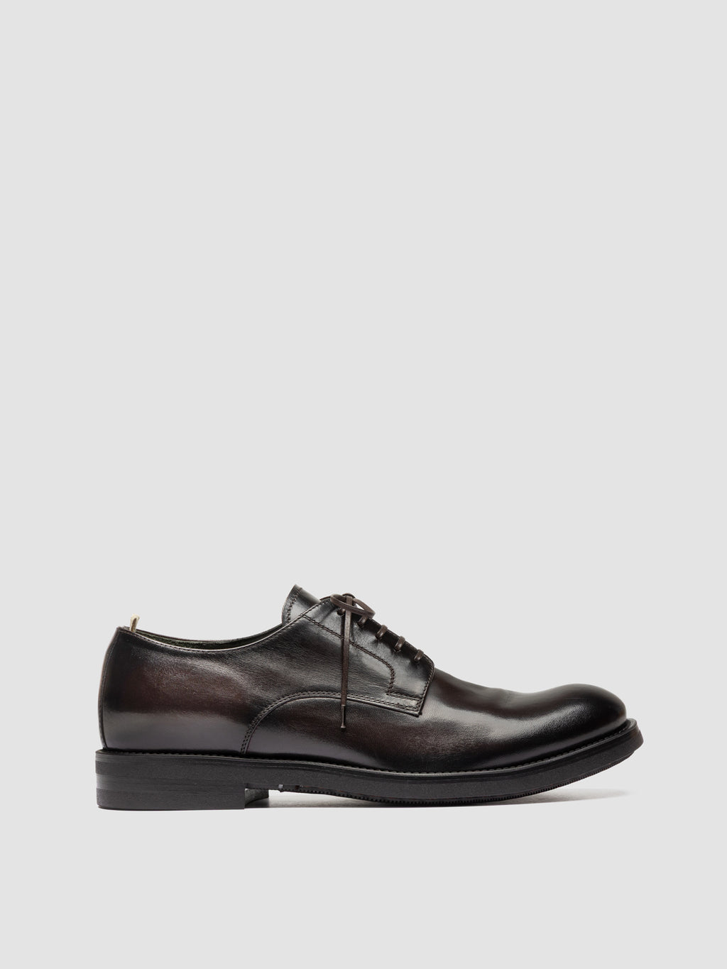 ACADEMIA 001 - Brown Leather Derby Shoes - image 1,side view