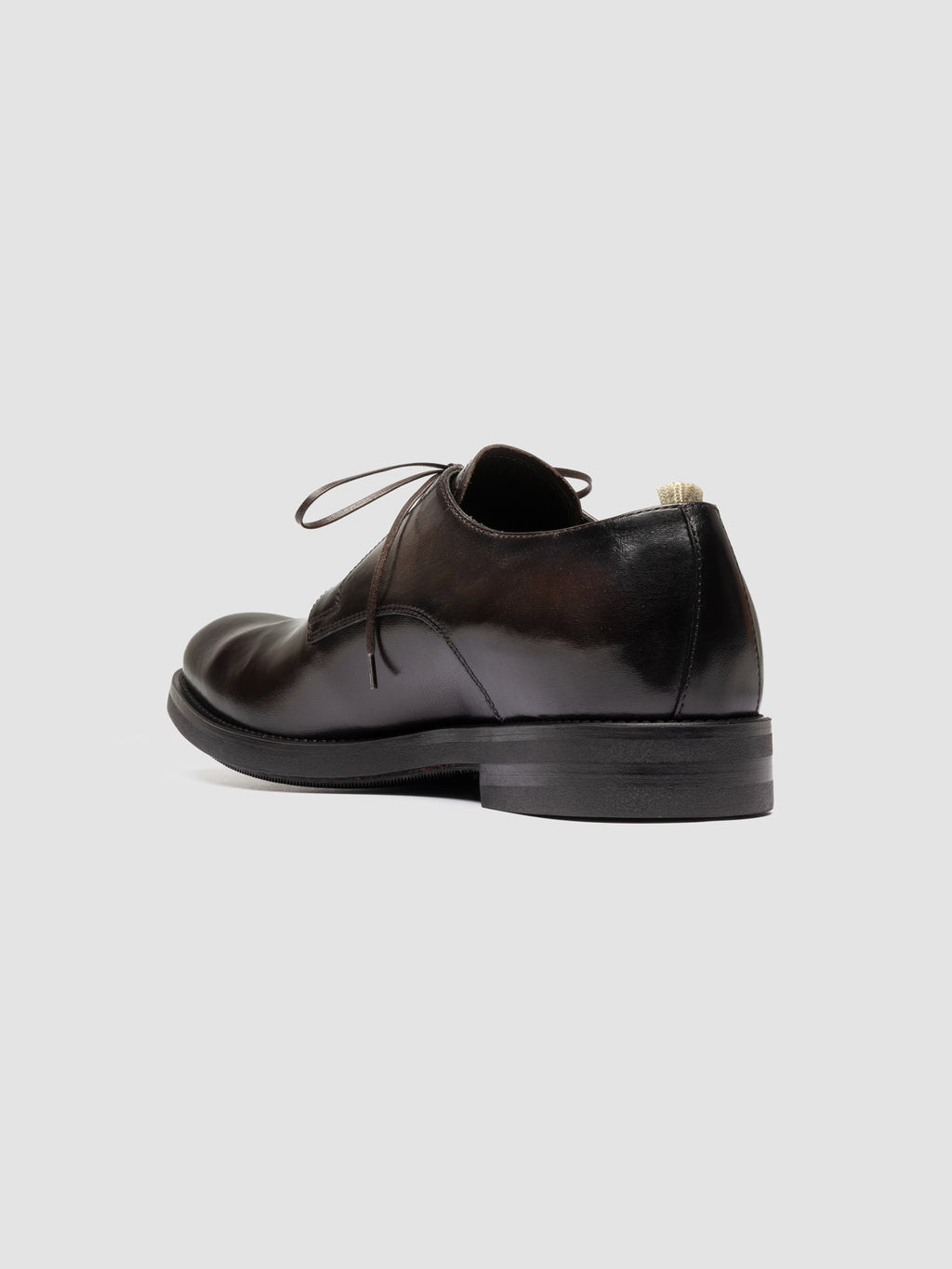 ACADEMIA 001 - Brown Leather Derby Shoes - image 4,side view