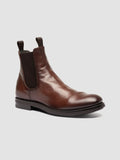 ACADEMIA 002 - Brown Leather Chelsea Boots - thumb image 3,side view