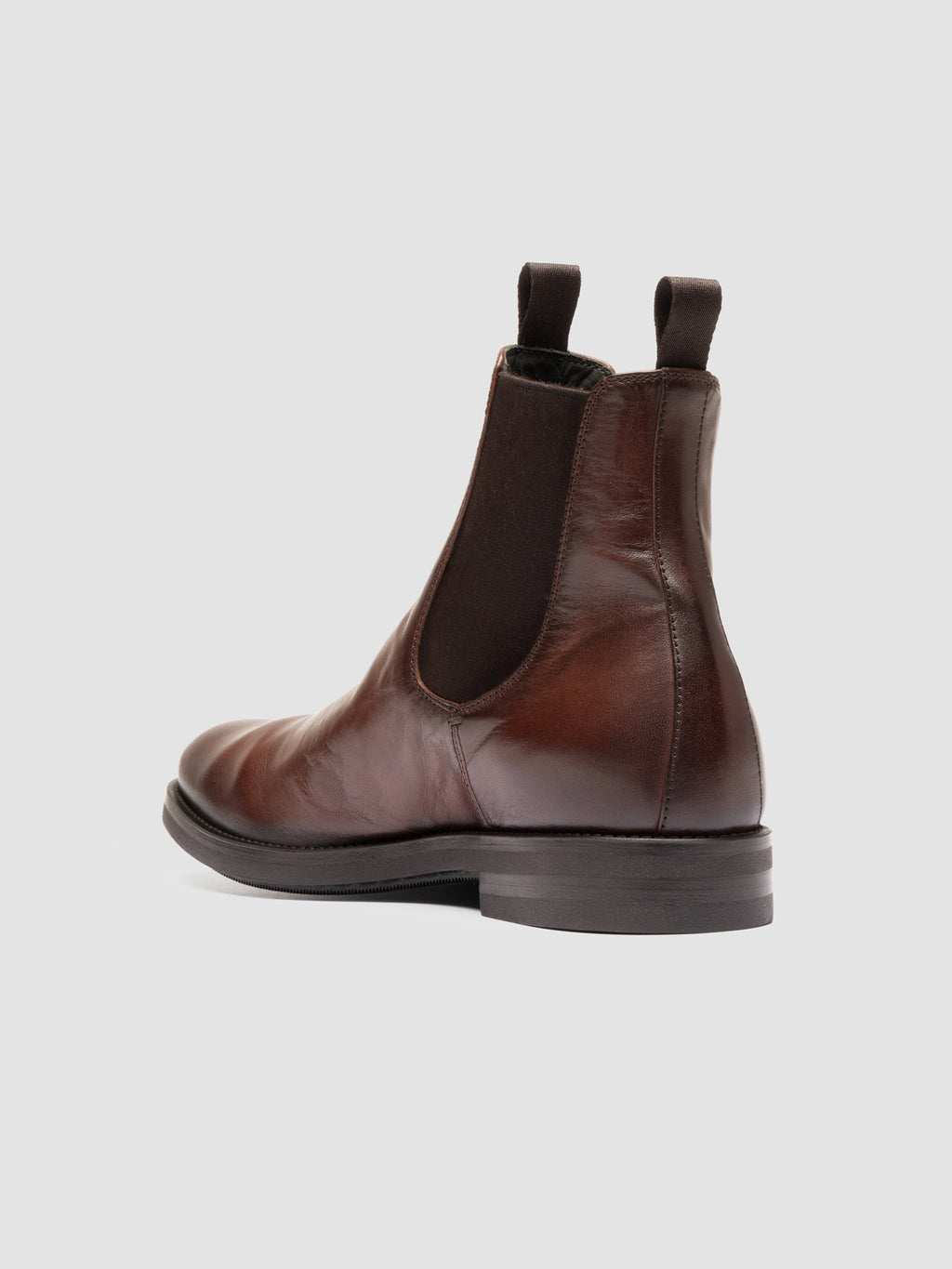 ACADEMIA 002 - Brown Leather Chelsea Boots - image 4,side view