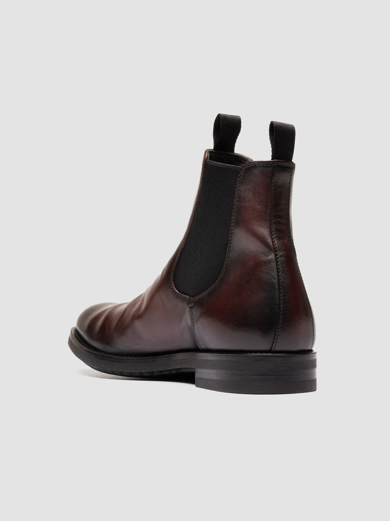 ACADEMIA 002 - Burgundy Leather Chelsea Boots