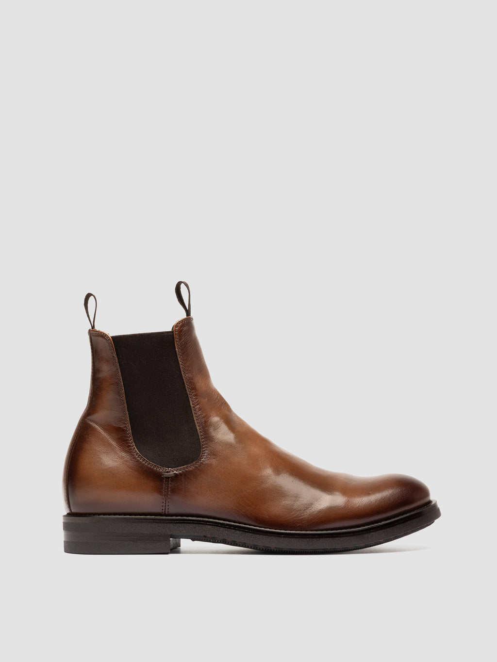 ACADEMIA 002 - Brown Leather Chelsea Boots - image 1,side view