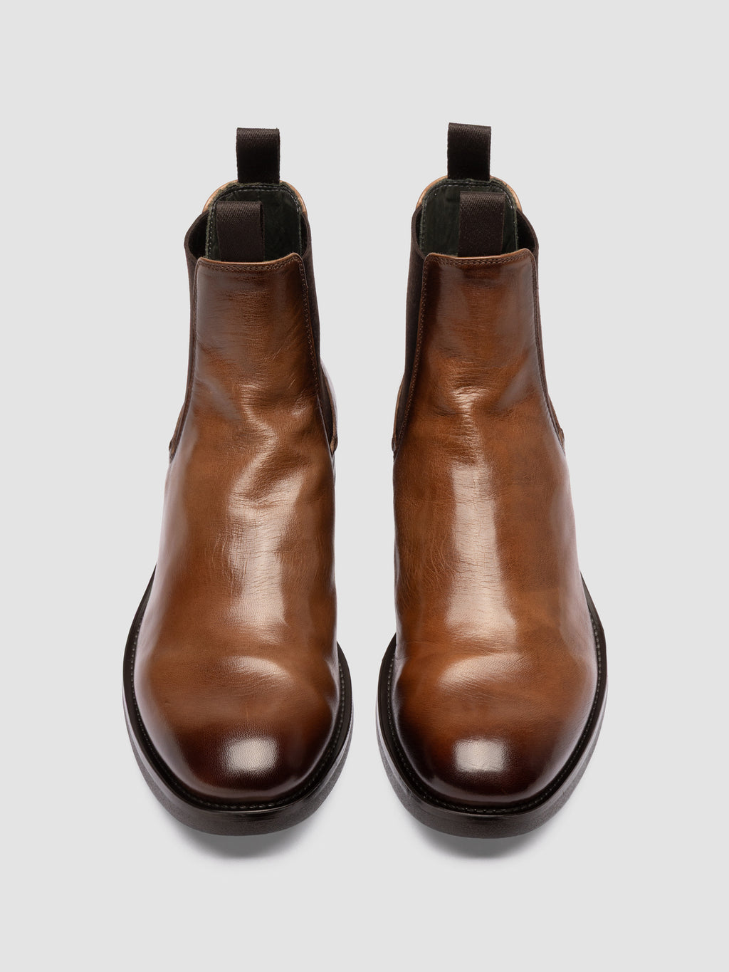 ACADEMIA 002 - Brown Leather Chelsea Boots - image 2,side view