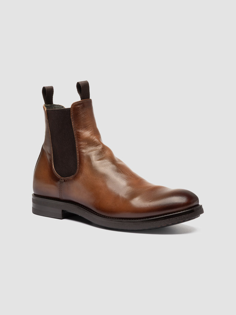 ACADEMIA 002 - Brown Leather Chelsea Boots