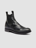 ACADEMIA 002 - Schwarze Chelsea-Stiefel aus Leder - thumb image 3,side view