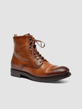 ACADEMIA 003 - Braune Schnürstiefel aus Leder - thumb image 3,side view
