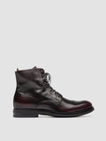 ACADEMIA 003 - Burgundy Leather Lace Up Boots - thumb image 1,side view