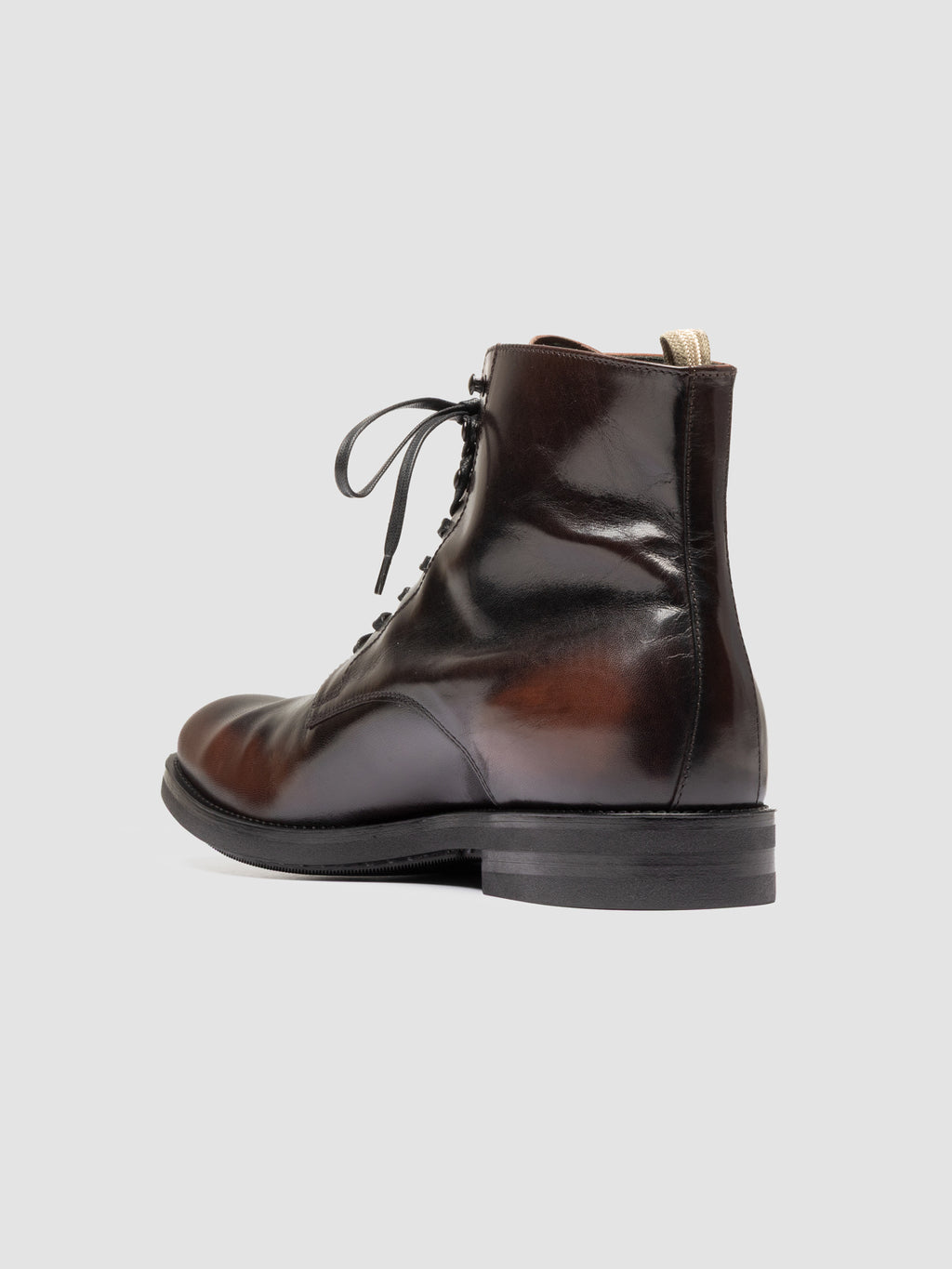 ACADEMIA 003 - Braune Schnürstiefel aus Leder - image 4,side view