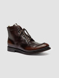 ADMIRAL 014 - Braune Schnürstiefel aus Leder - thumb image 3,side view