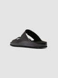 AGORÀ 010 - Black Leather Slide Sandals - thumb image 4,side view
