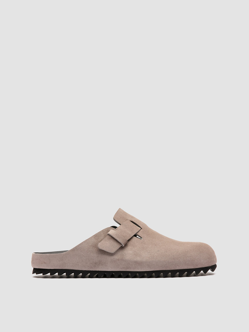 AGORÀ 012 - Grey Suede Mule Sandals - image 1,side view