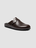 AGORÀ 012 - Brown Leather Mule Sandals - thumb image 3,side view