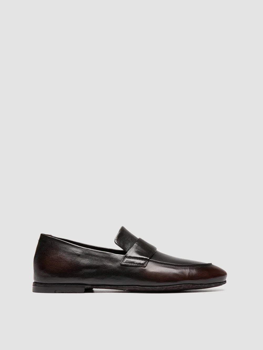 AIRTO DD 001 - Braune Penny-Slipper aus Leder - image 1,side view