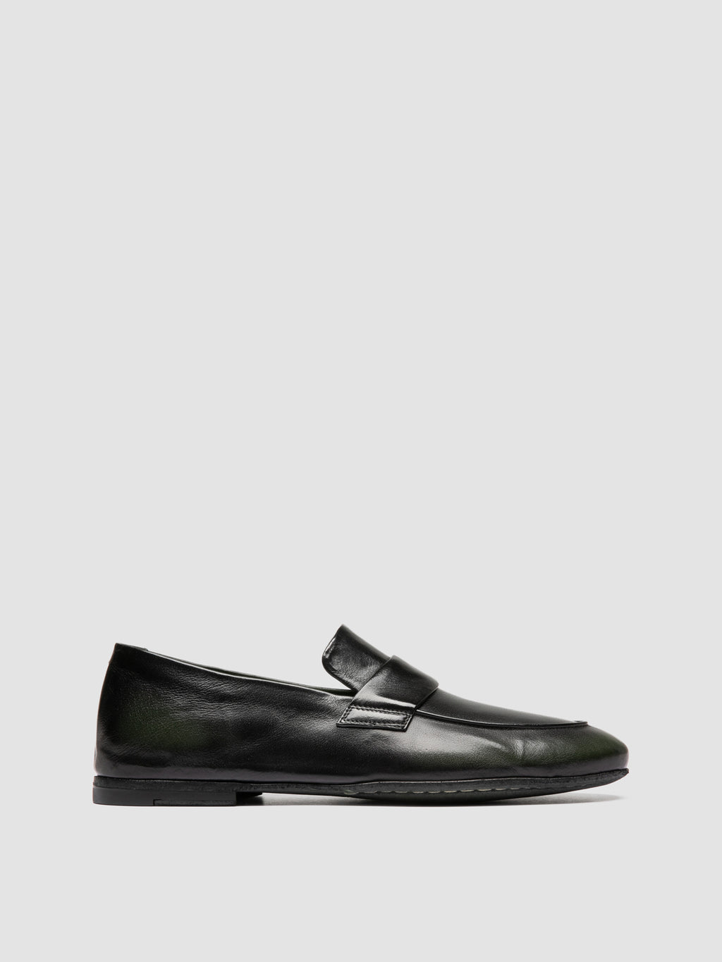 AIRTO DD 001 - Black Leather Penny Loafers - image 1,side view