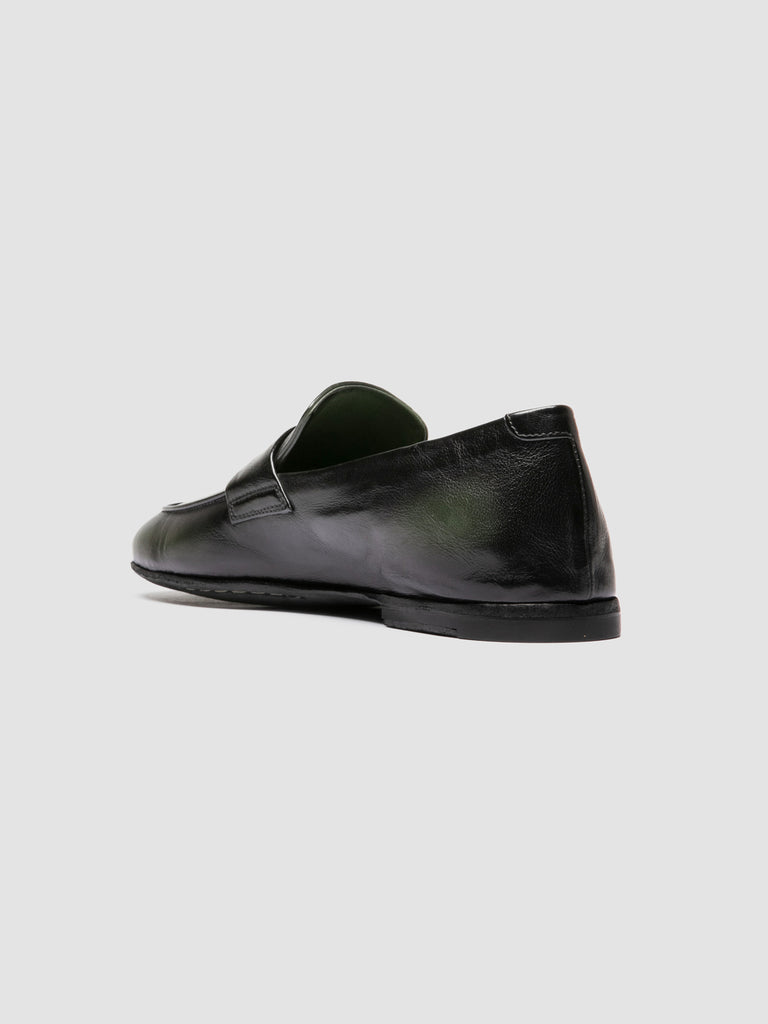 AIRTO DD 001 - Black Leather Penny Loafers