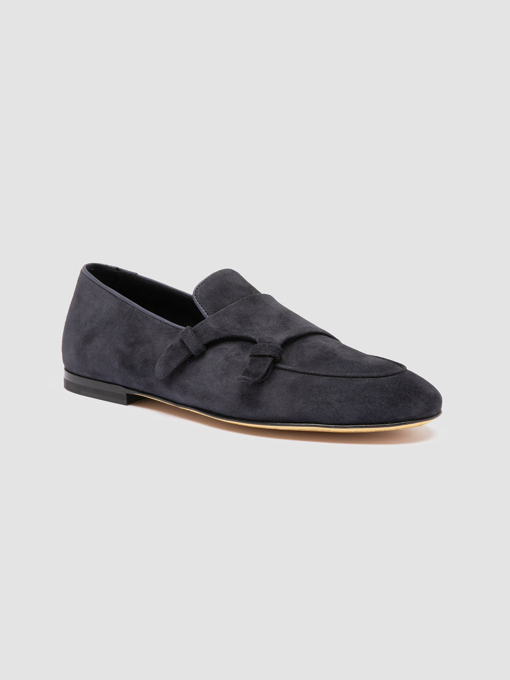 AIRTO 010 - Blaue Monk-Loafer aus Wildleder - image 3,side view