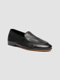 AIRTO 018 Schwarze Lederloafer - thumb image 3,side view