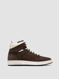 THE ANSWER 004 - Brown Leather and Suede Sneakers - thumb image 1,side view