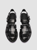 ARCHIVE 521 - Black Leather Sandals - thumb image 2,side view