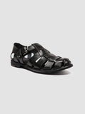 ARCHIVE 521 - Black Leather Sandals - thumb image 3,side view